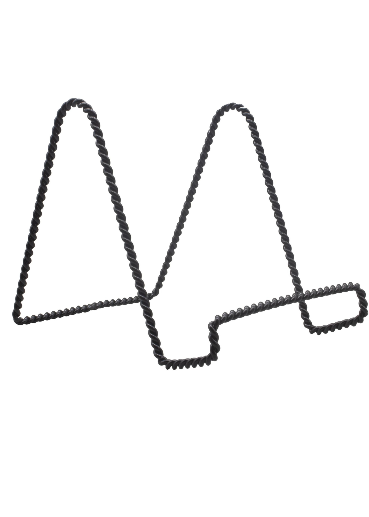 BLACK SPIRAL WIRE STAND - LARGE