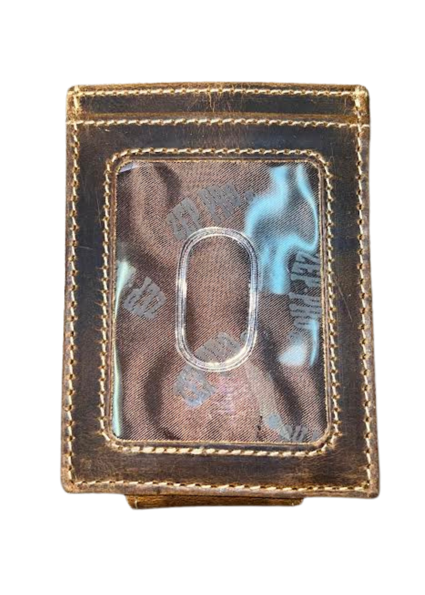 VINTAGE TAN FRONT POCKET WALLET - BRASS BUCK