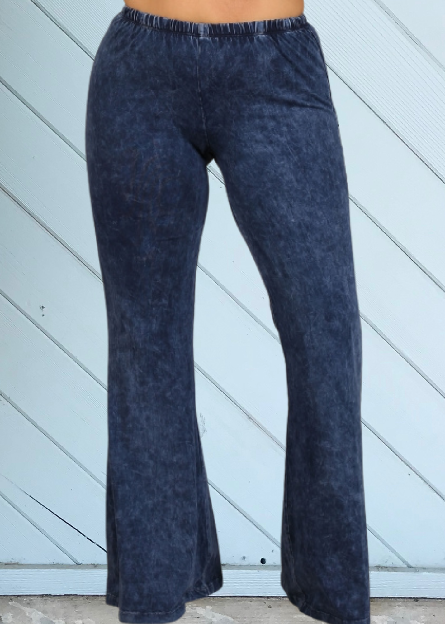 MINERAL WASH BELL BOTTOM PLUS-ELECTRIC BLU