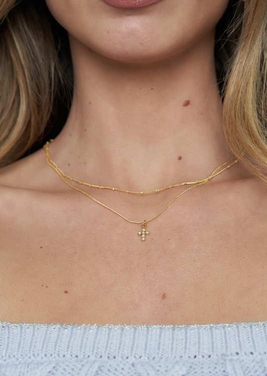 Shiny Cross Necklace