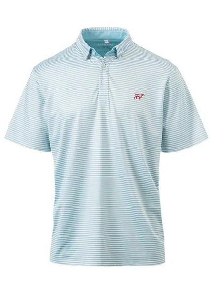 THE MARSHALL PERFORMANCE POLO-BABY BLUE/WHITE