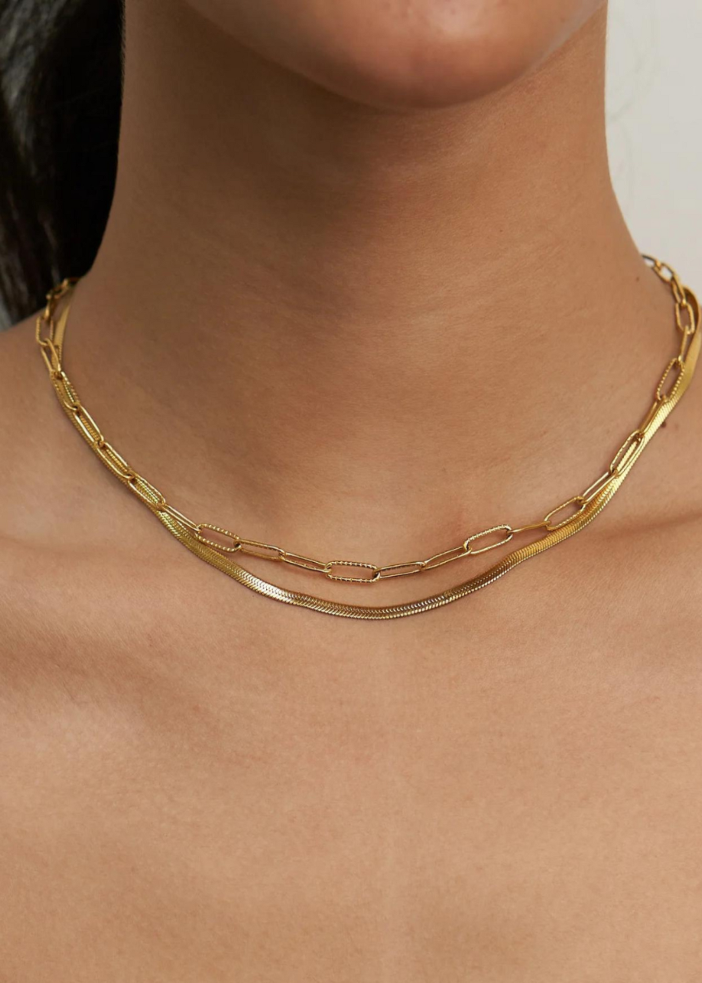 Herringbone Layered Necklace