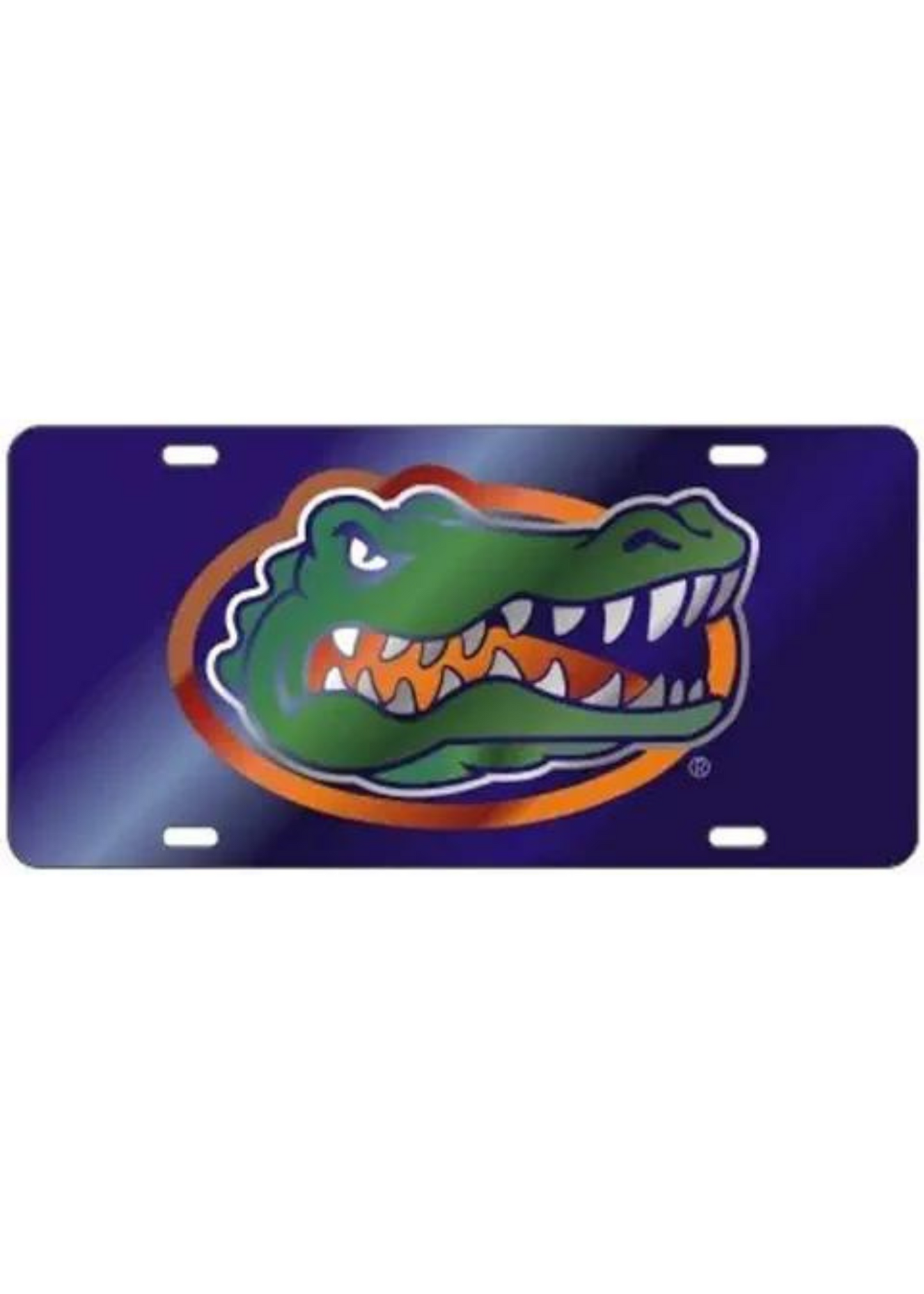 GATOR HEAD TAG-BLUE MIR/REF UNIVERSITY OF FLORIDA