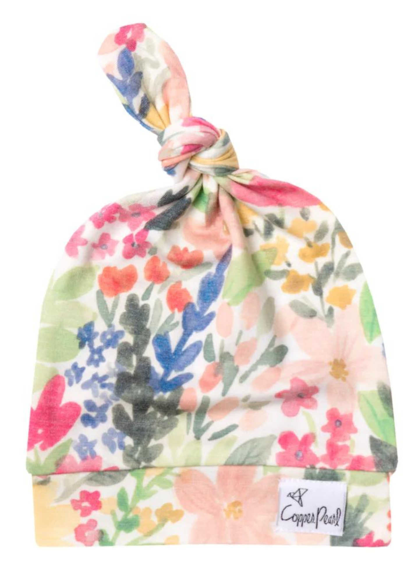 TOP KNOT HAT-LARK : 5-18 MO