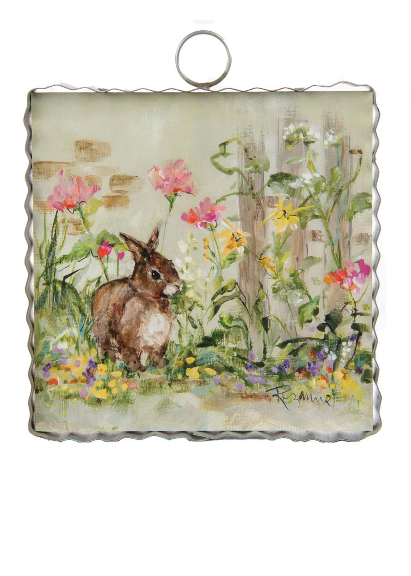 MINI ROZIE'S BROWN BUNNY IN GARDEN