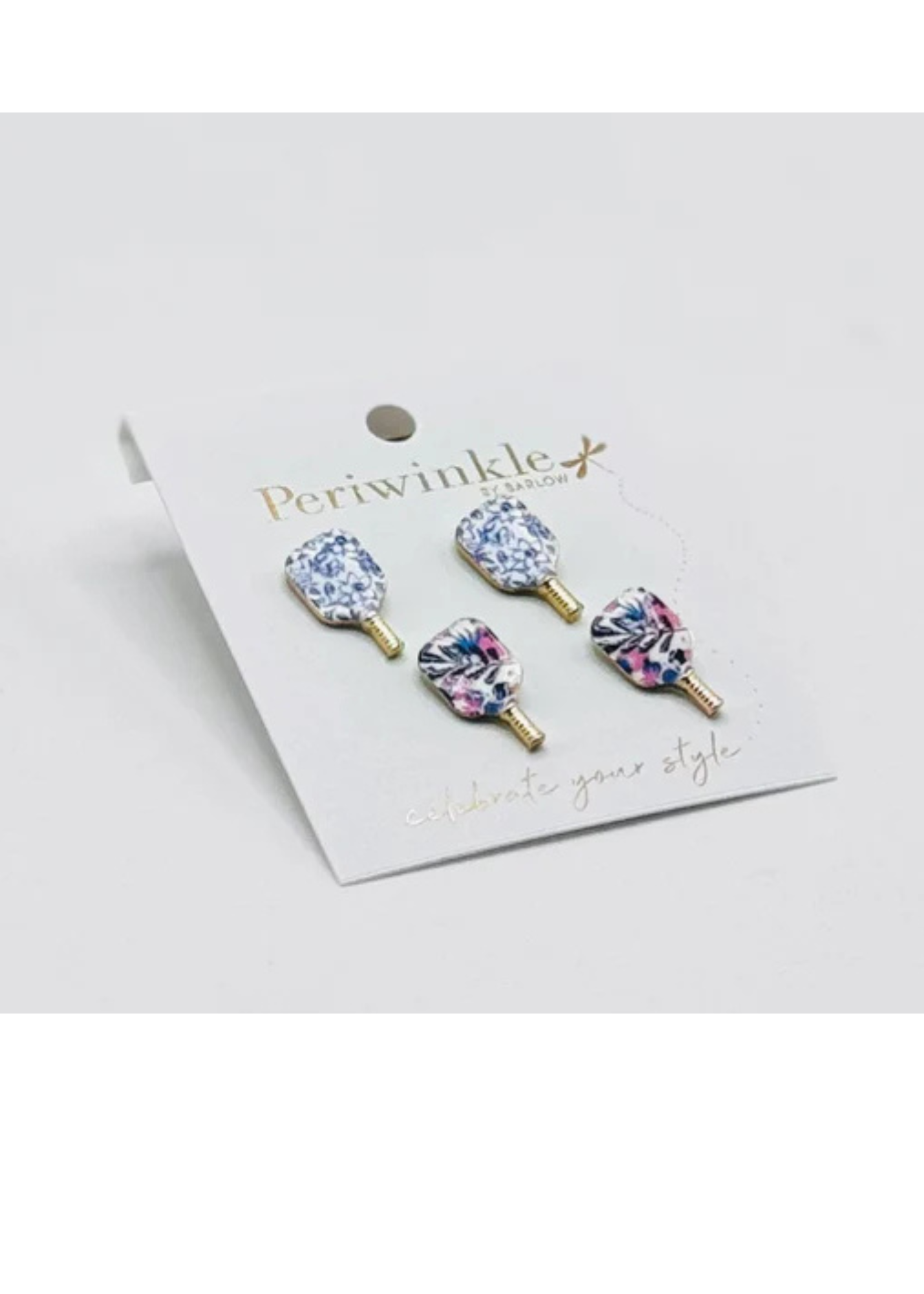EARRINGS-FLOWER PICKLEBALL DUO