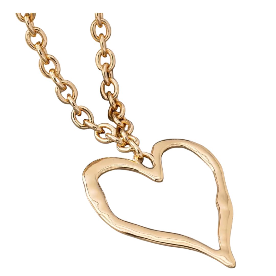 Avant-Garde Fashion Heart Pendant Necklace