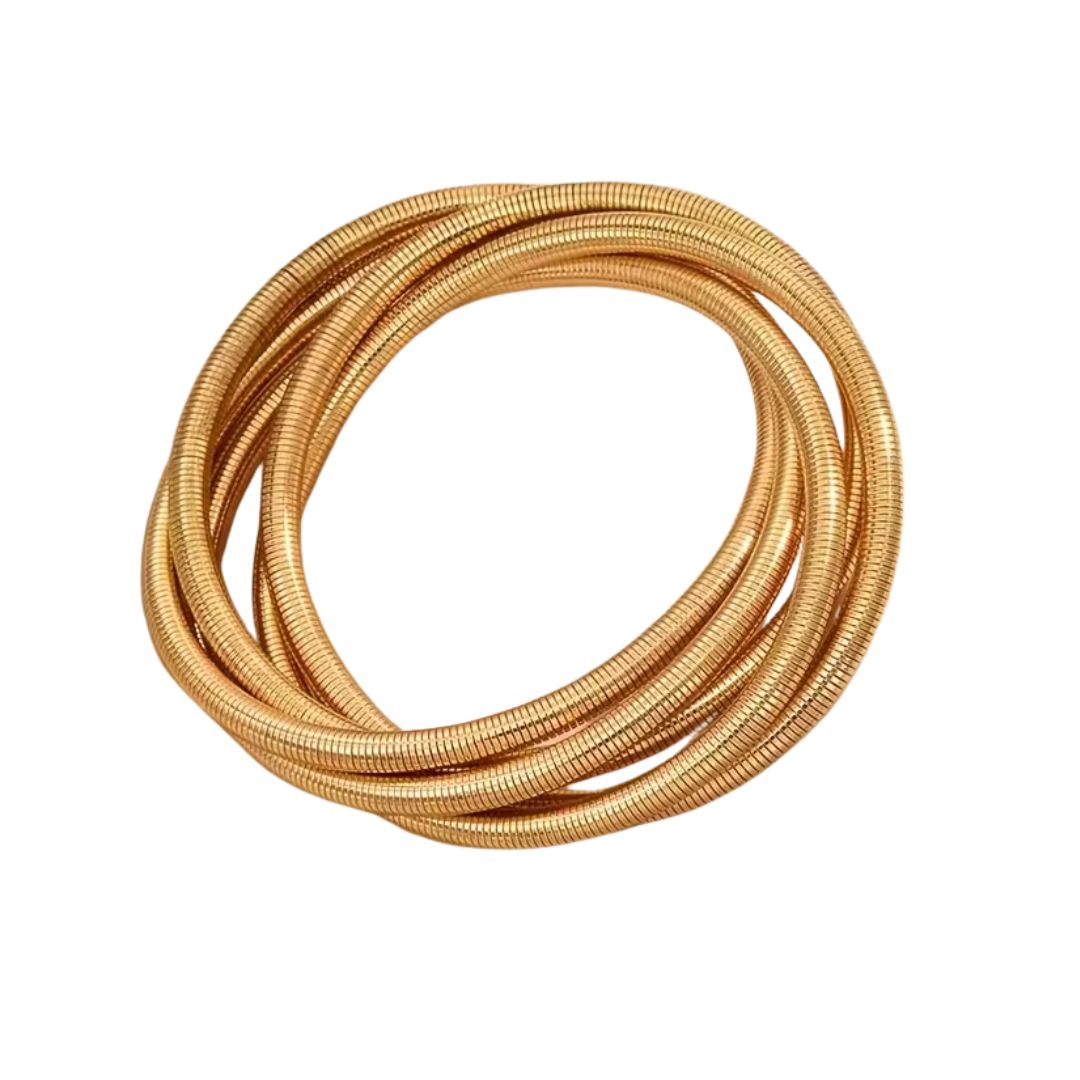 Chic Minimalist Multi-Layer Geometric Cuff Bracelet