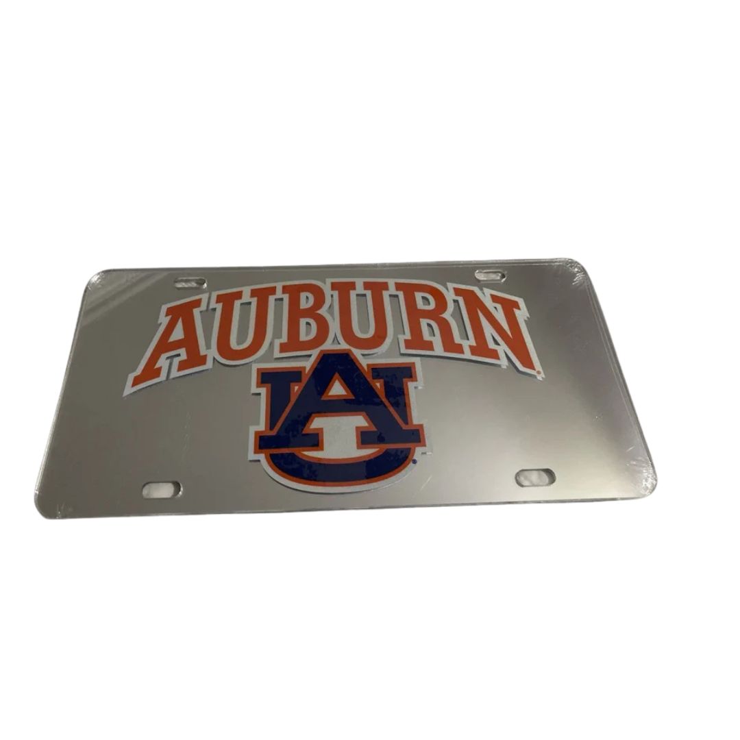 AUBURN AU CAR TAG-SIL/REF ORG