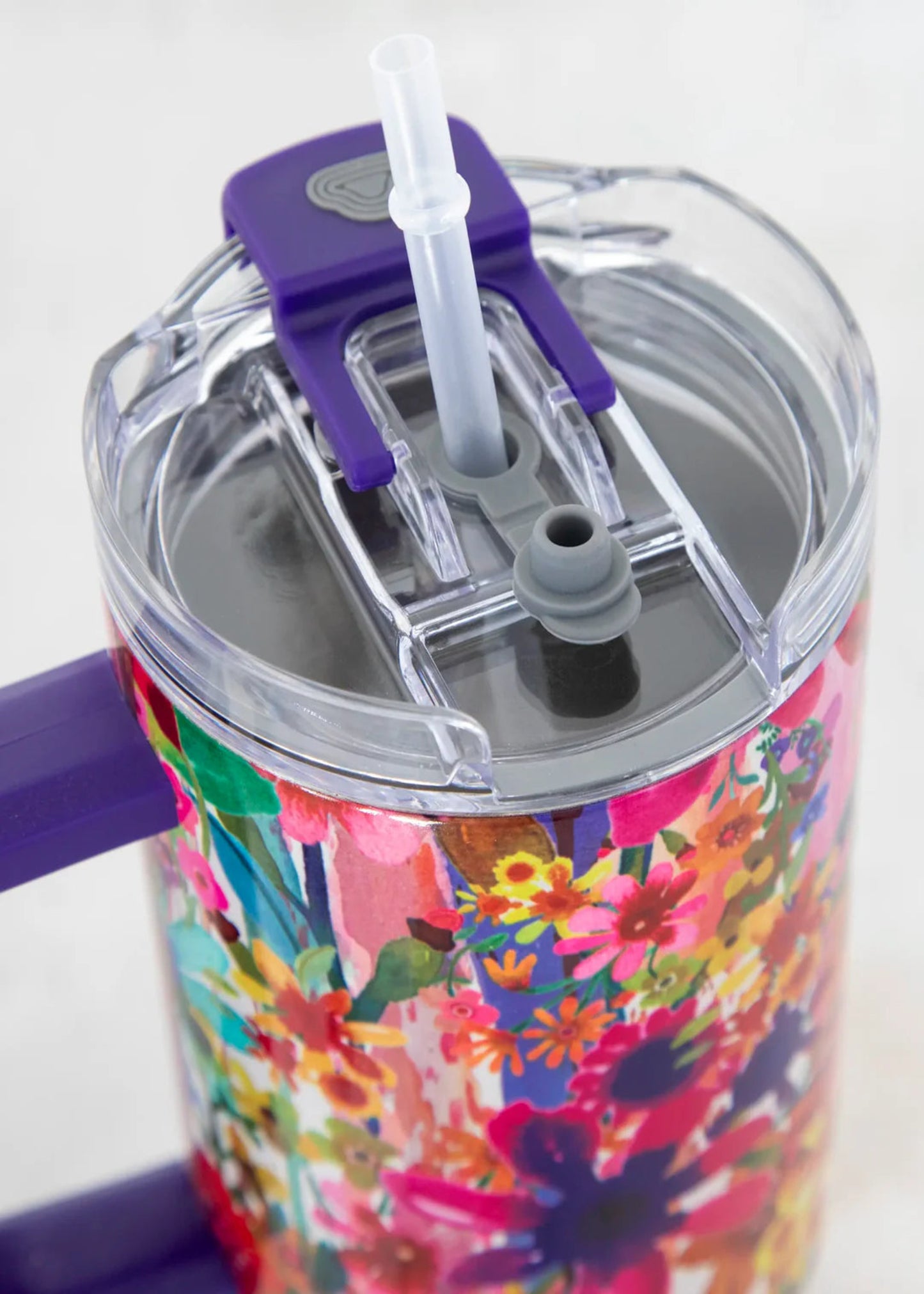 40 OZ TUMBLER: BRIGHT FLORAL GARDEN