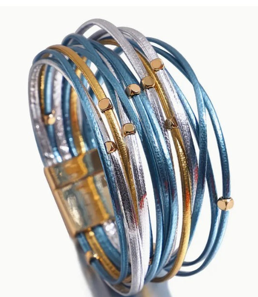 Women's Bohemian Multi-Layer Wrap Cuff Bracelet