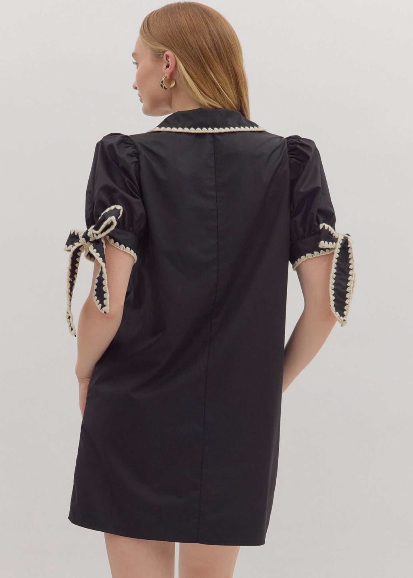 LEIGHA DRESS - BLACK