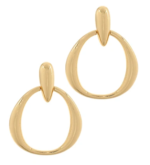 KNOCKER EARRINGS- GOLD