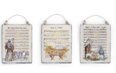 TIN RELIGIOUS HYMN ORNAMENTS