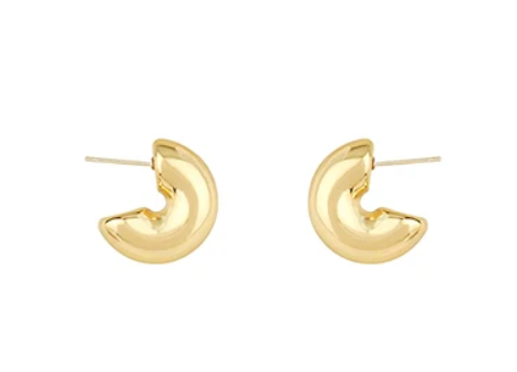 20mm Bold Tube Hoops- GOLD