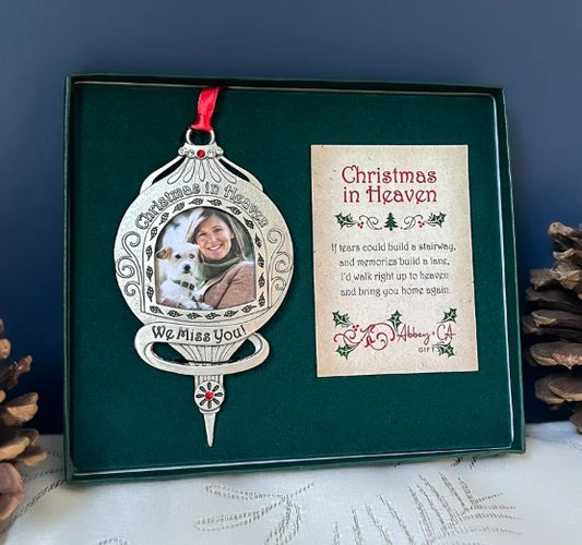 WE MISS YOU PHOTO ORNAMENT