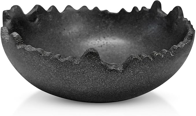 MATTE BLACK TEXTURED BOWL