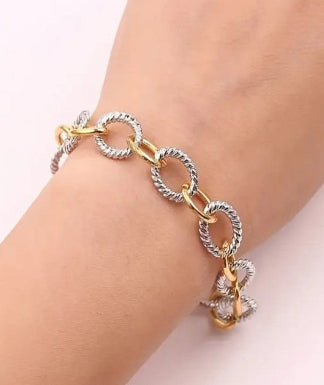 CHAIN BRACELET - TWO-TONED