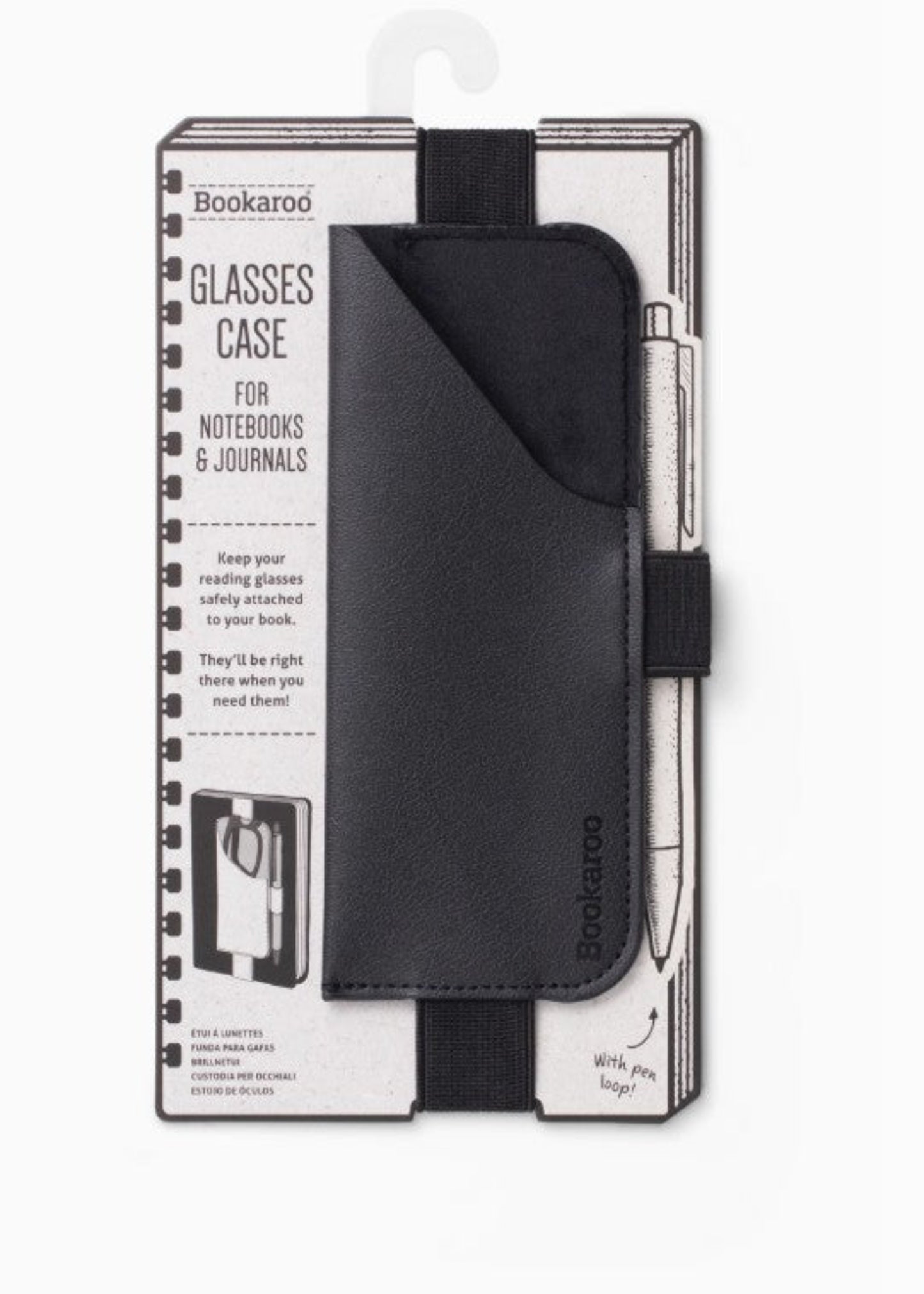 BOOKAROO GLASSES CASE - BLACK