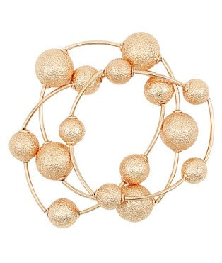 GOLD THREE SET BRACELETS