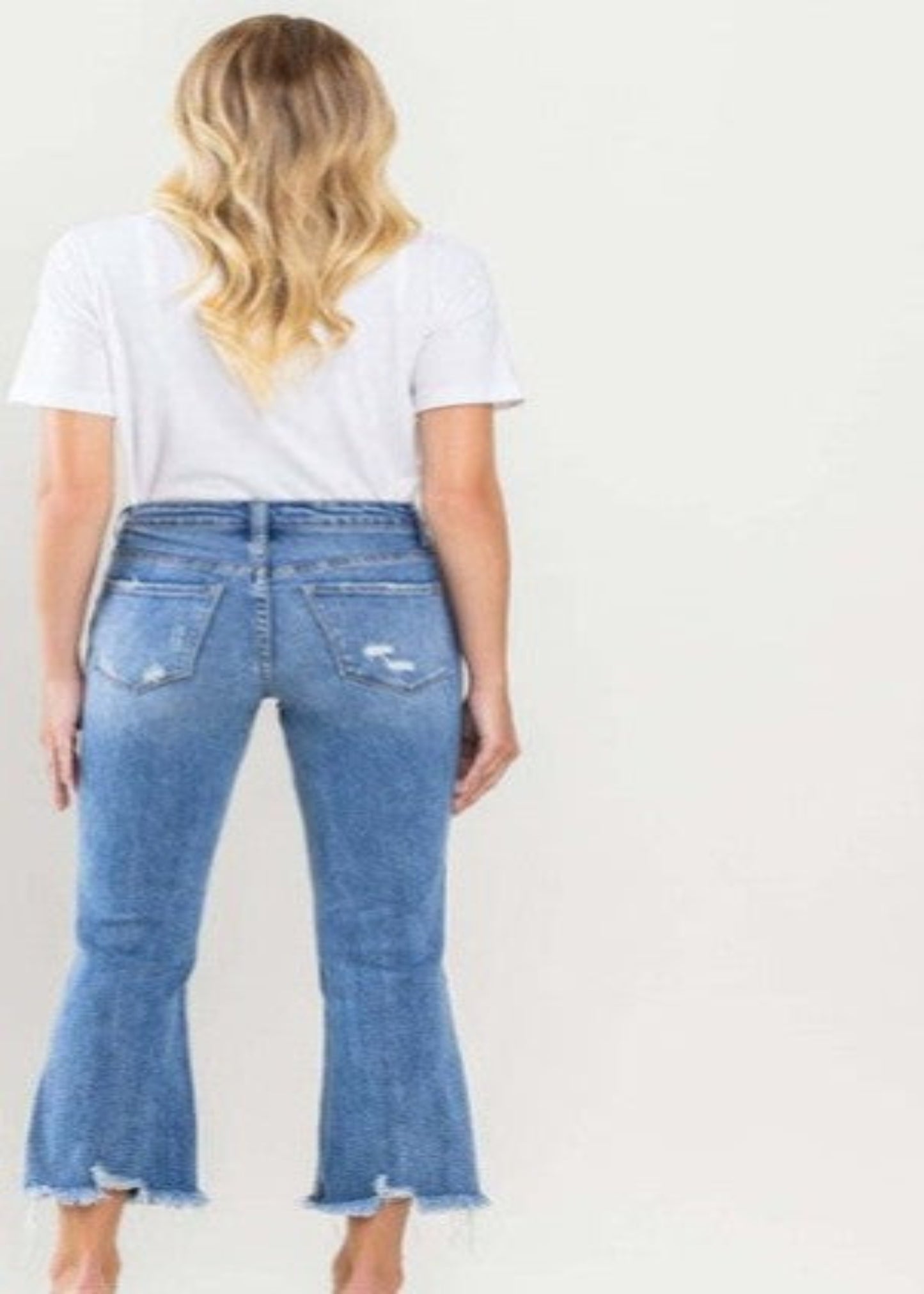 PLUS KICK FLARE JEANS-AMBER