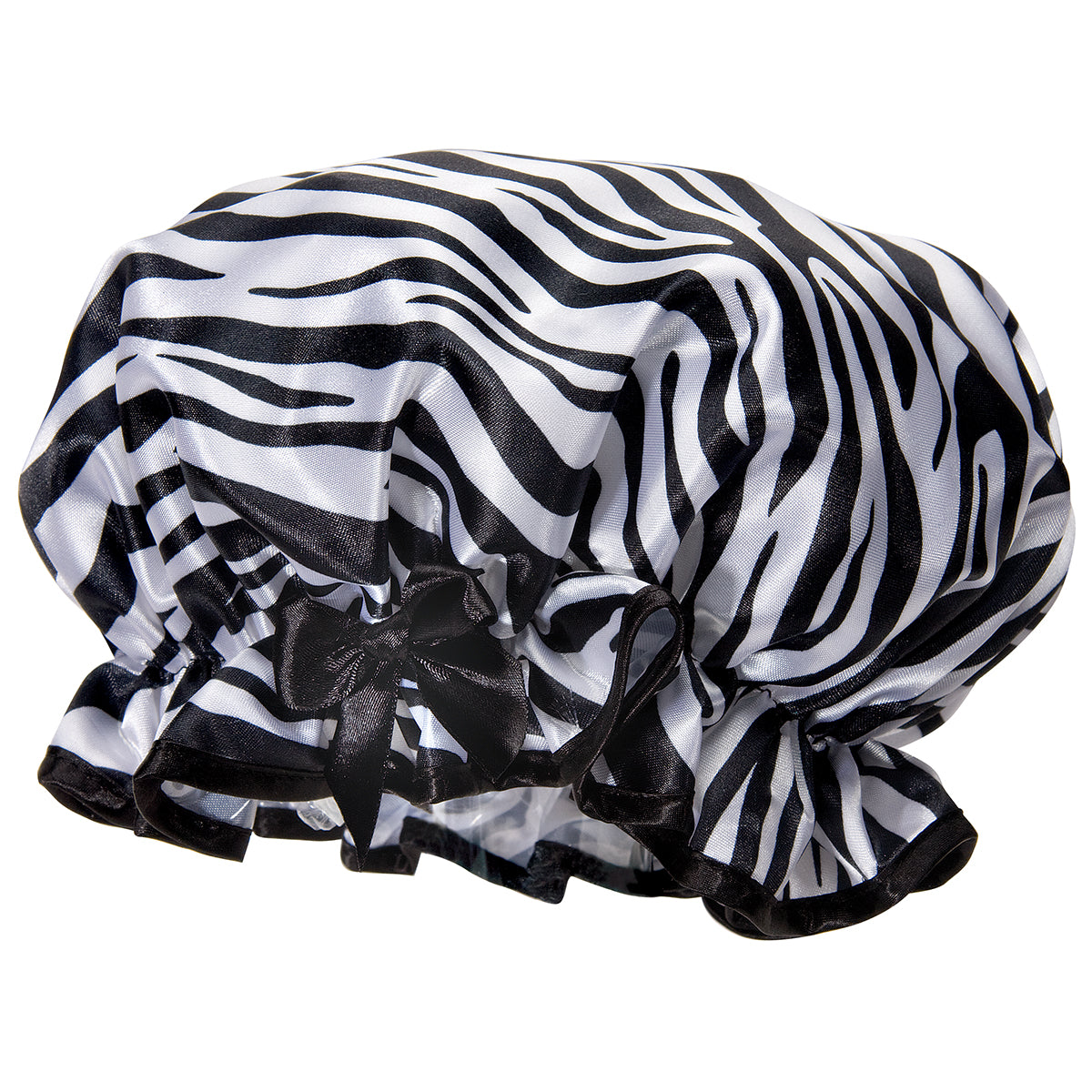 FANCY SHOWER CAPS-ZEBRA