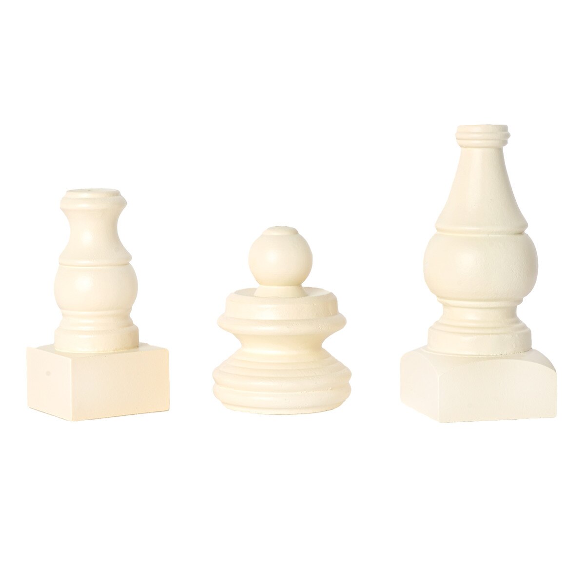 SHORT DISPLAY POLES-CREAM