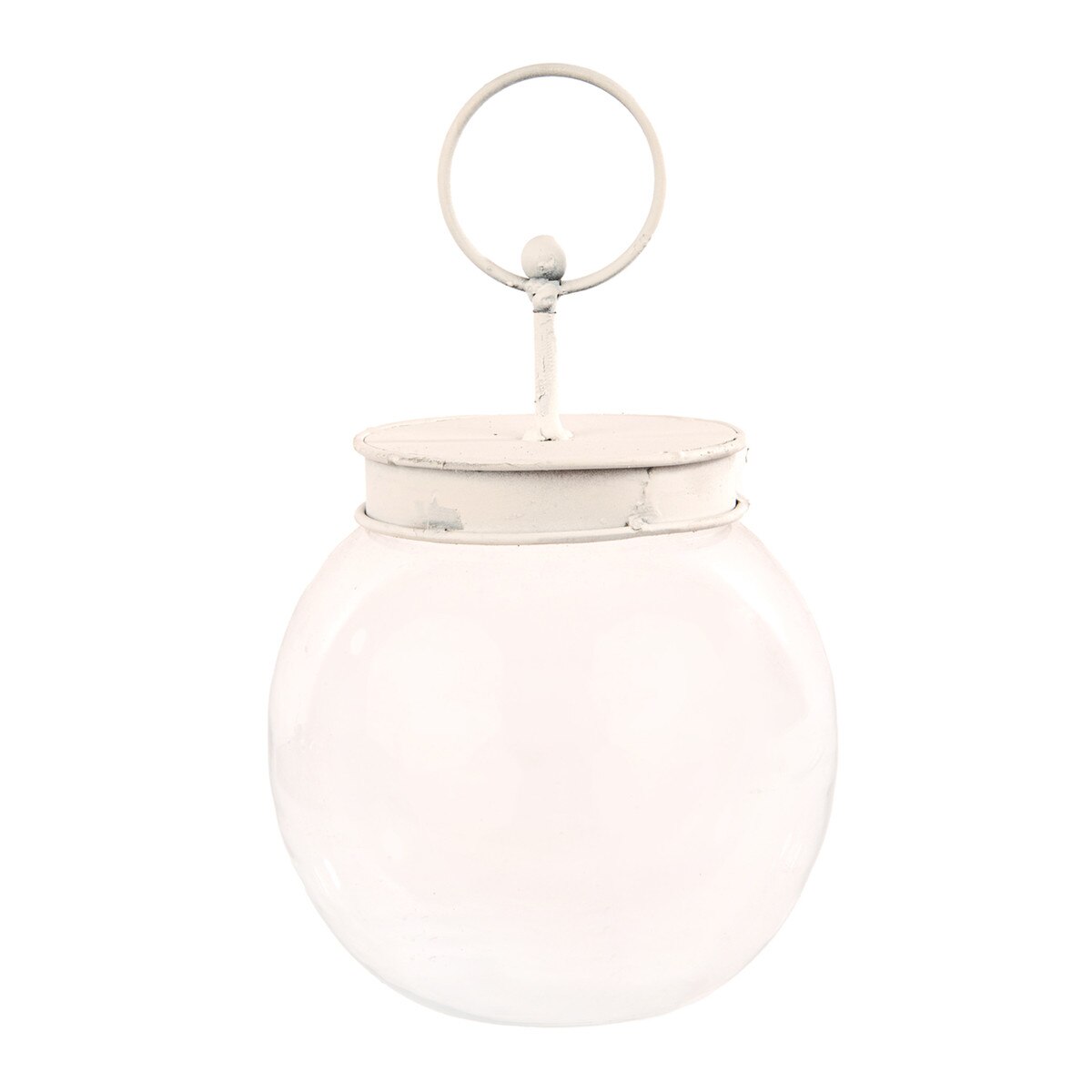 Bubble Jar w/White Lid