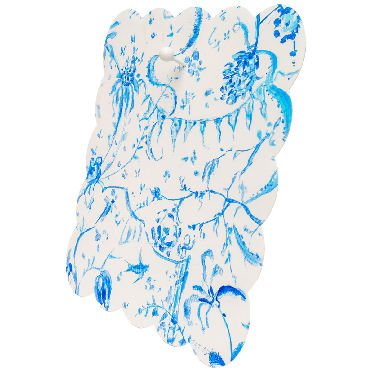 GALLERY SCALLOP BLUE CHINOSERIE DISPLAY BOARD