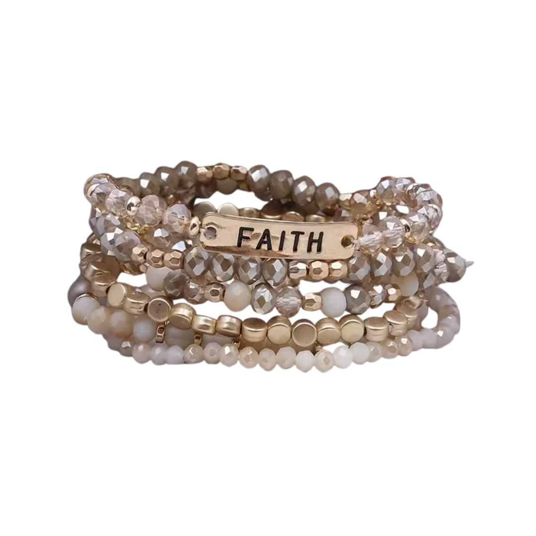 VINTAGE ELASTIC BRACELET - FAITH