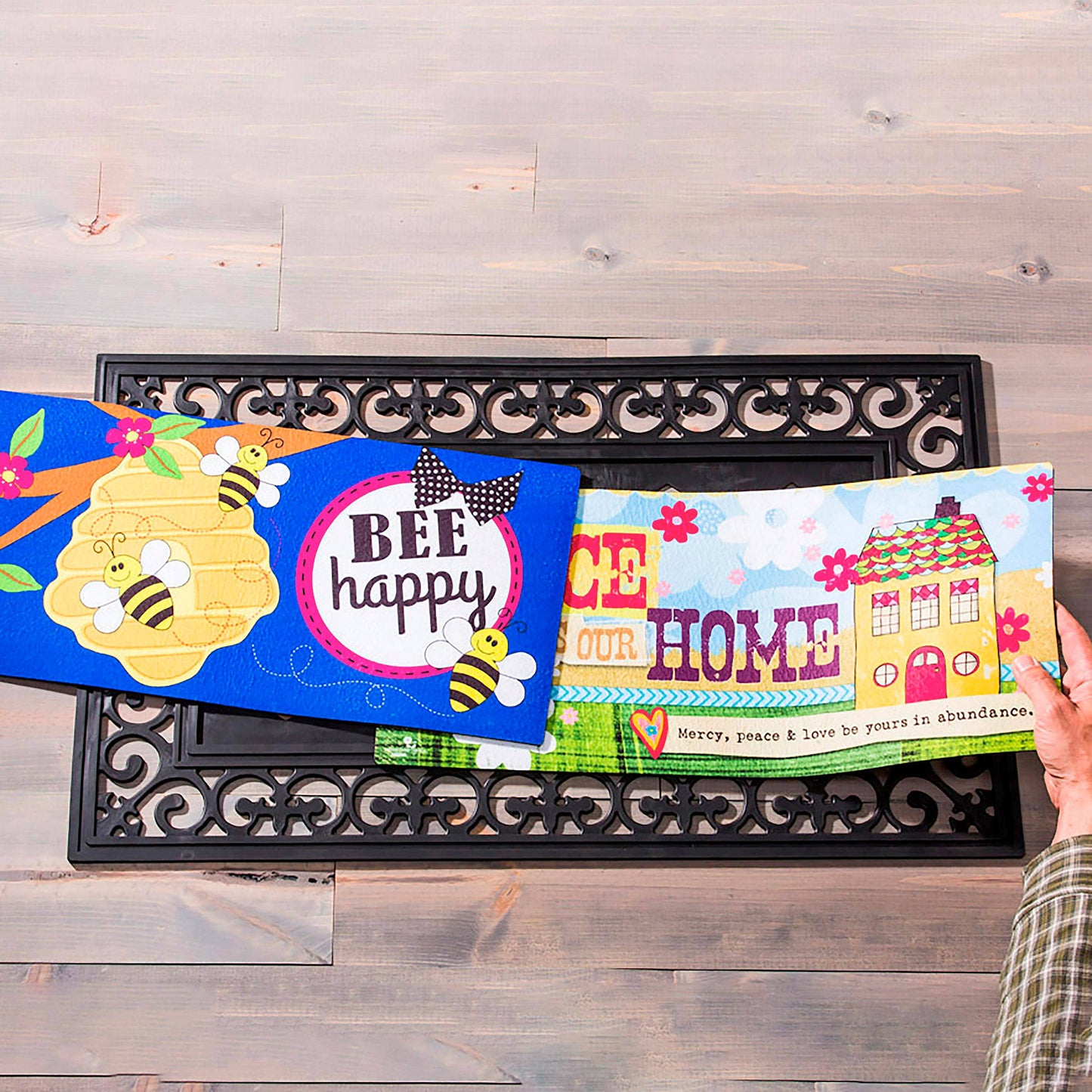 Fleur Scroll Sassafras Mat Tray