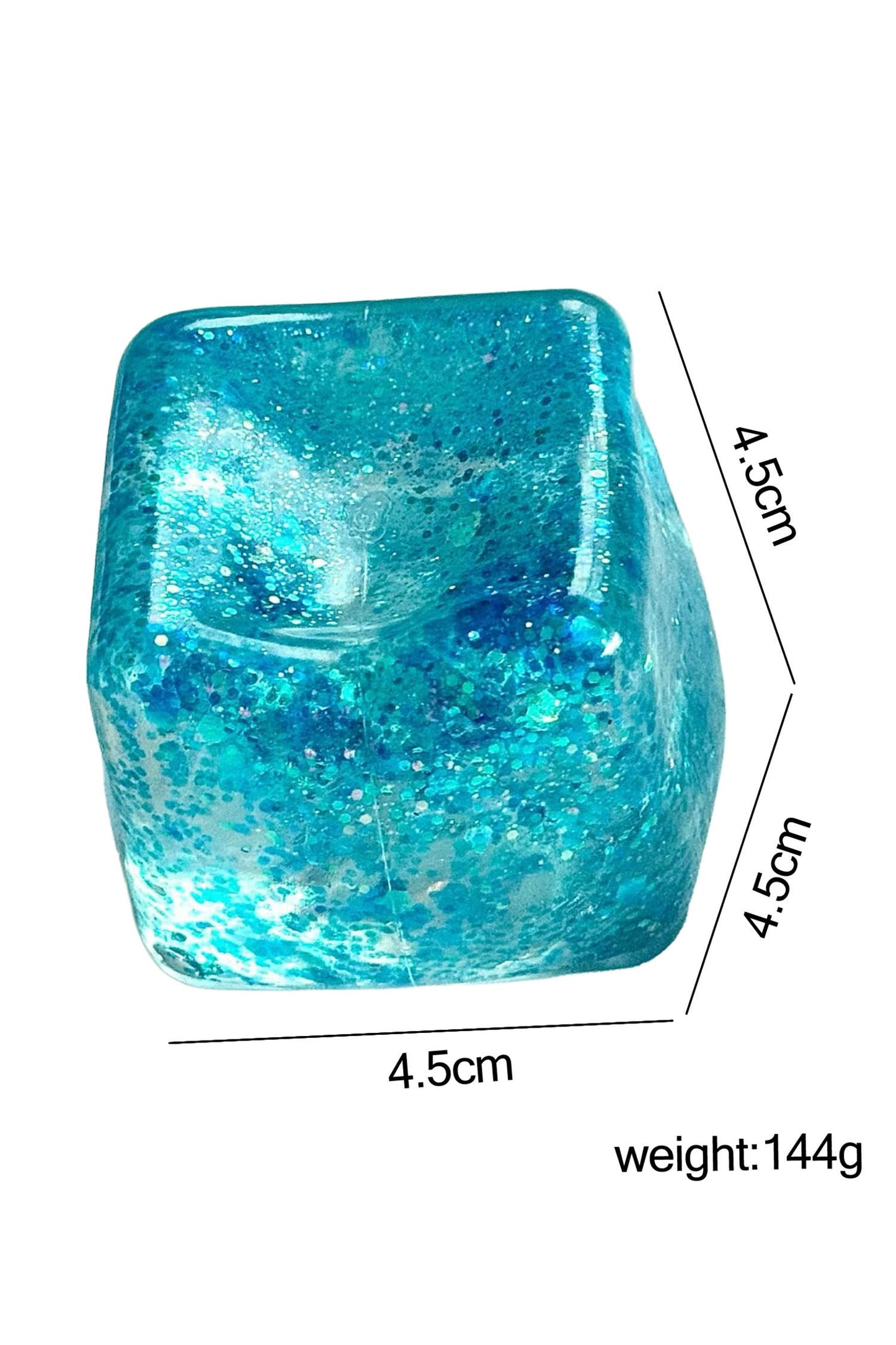 Glitter Shell Stress Relief Squish Ball Toy