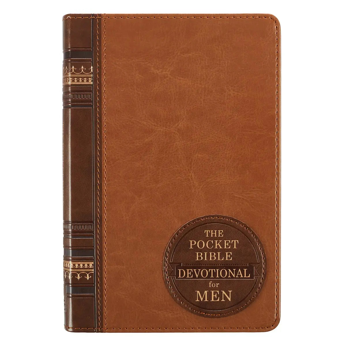 POCKET BIBLE DEVOTIONAL FOR MEN-FAUX LEATHER
