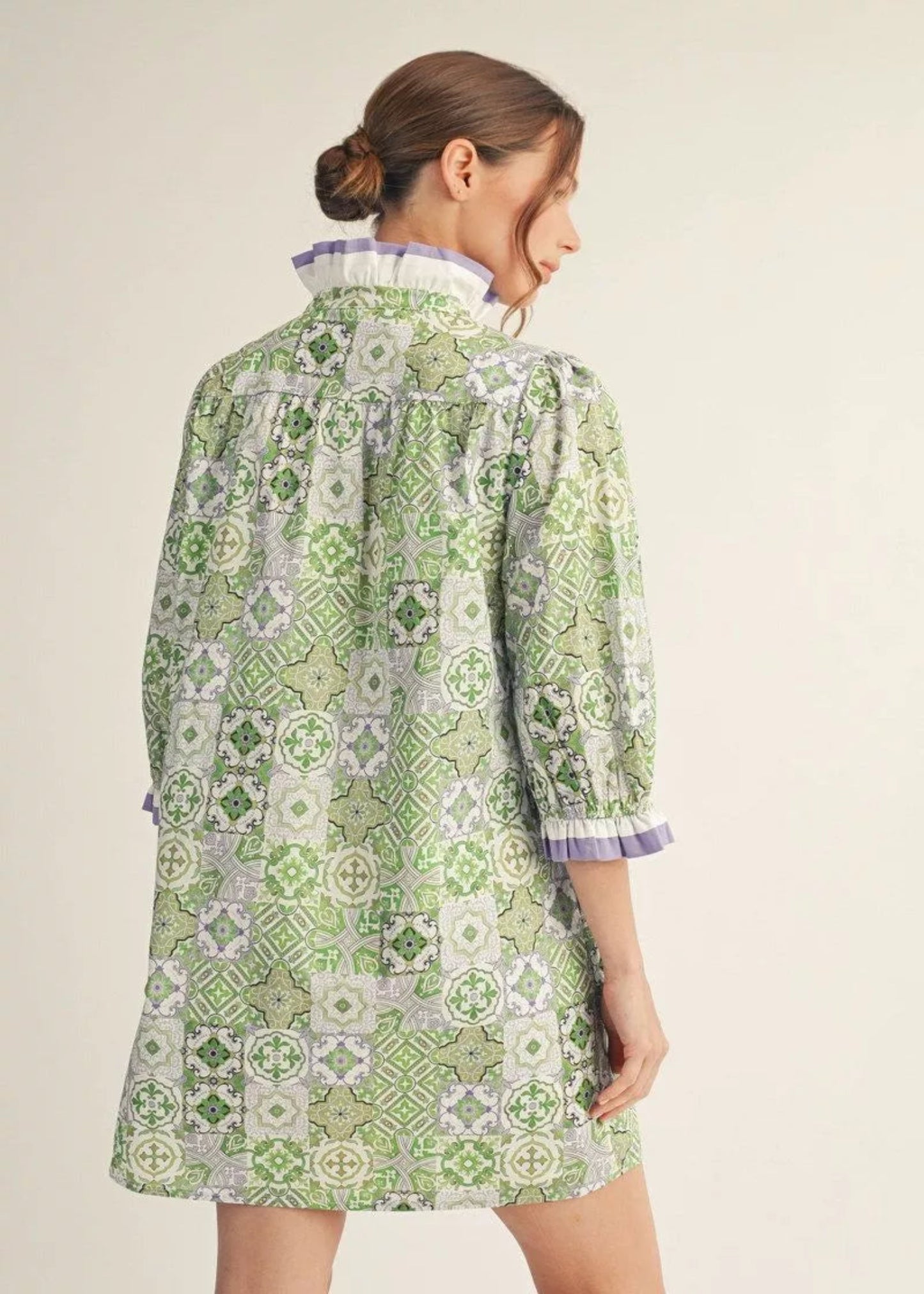 AMANDA DRESS - KELLY GREEN