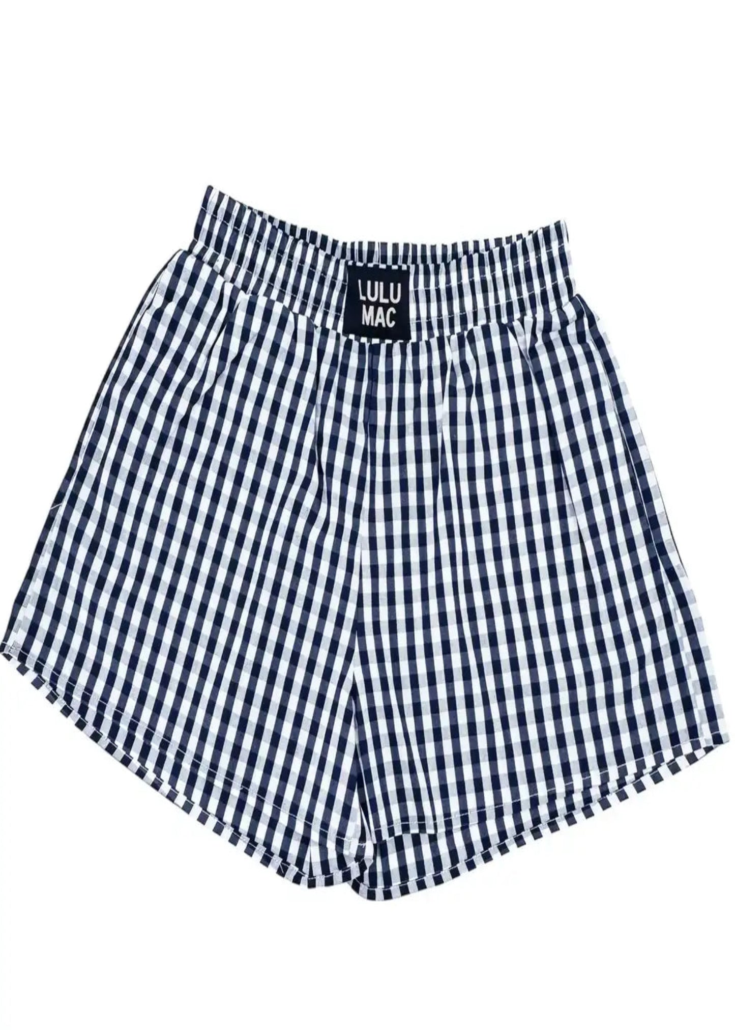 GINGHAM BOXER SHORT - NAVY