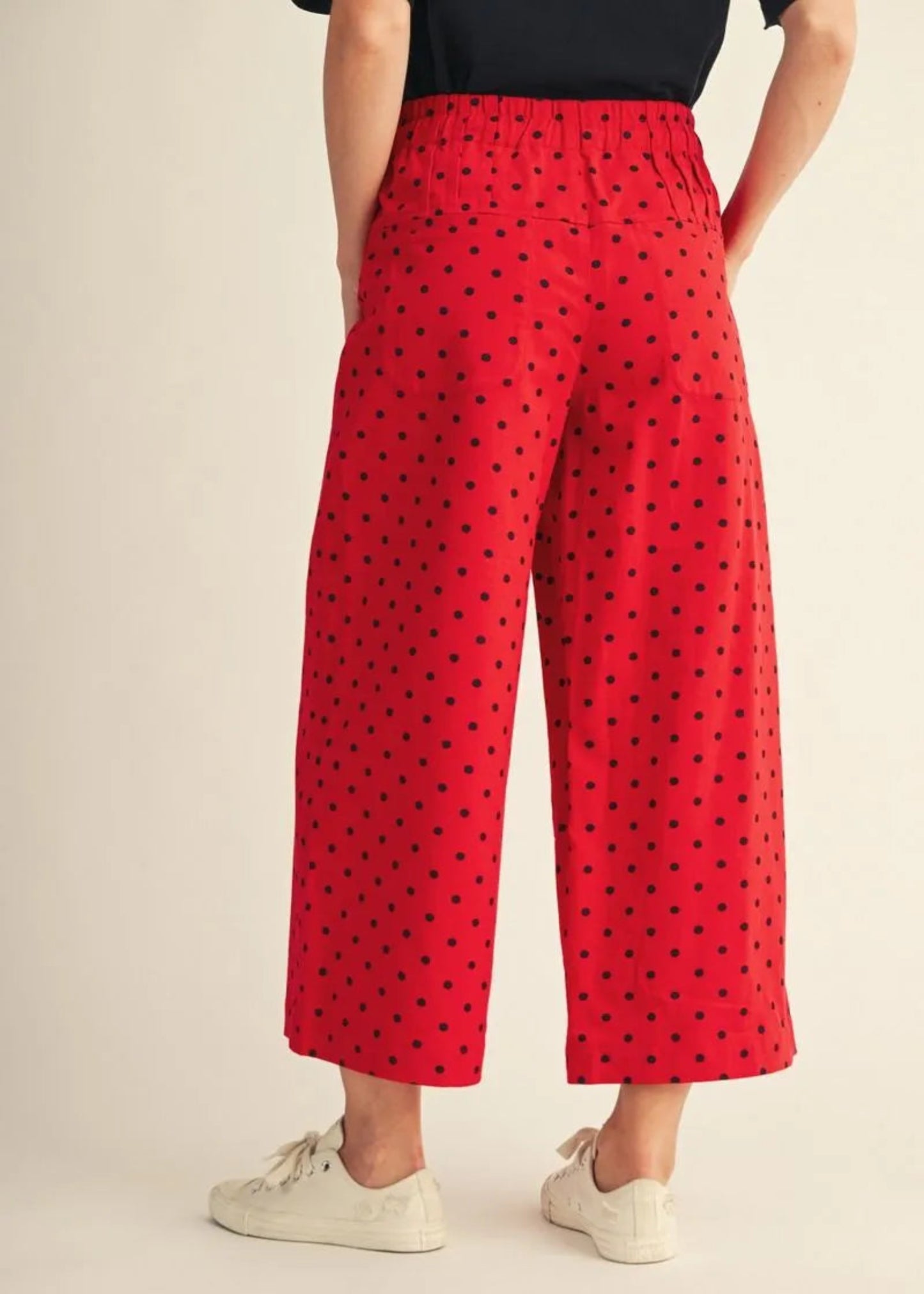 TRINI PANTS - RED POLKA DOT