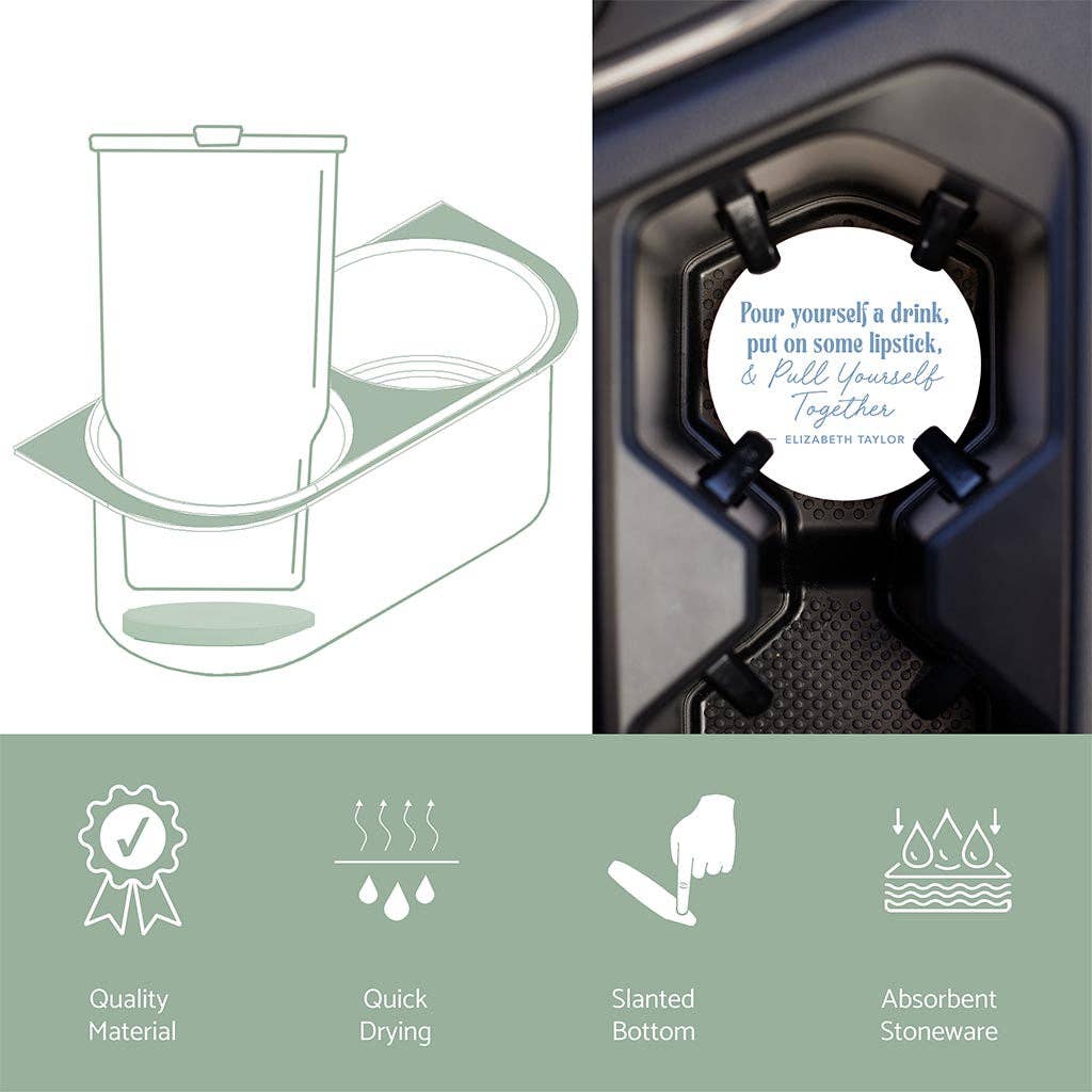 Car Coaster, Chinoiserie, Chic, Stocking Stuffer, Girls Gift