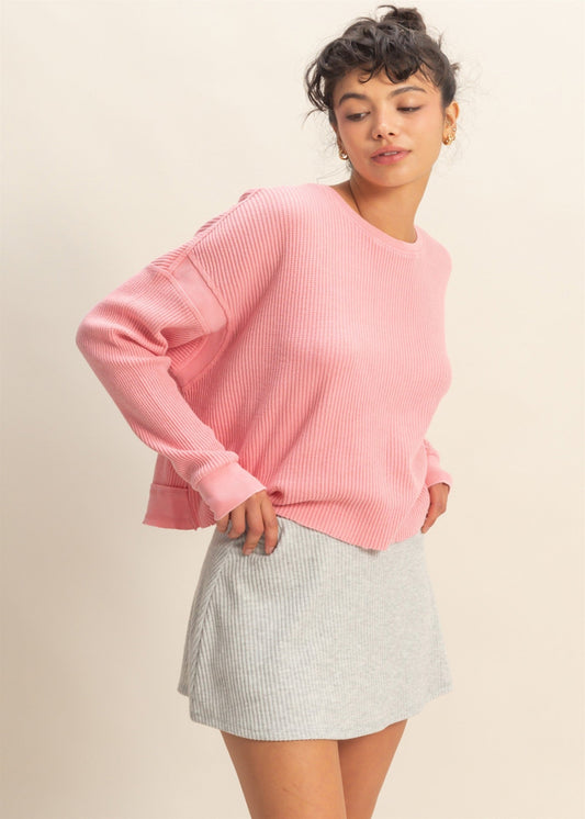 WHITNEY TOP - TAFFY PINK