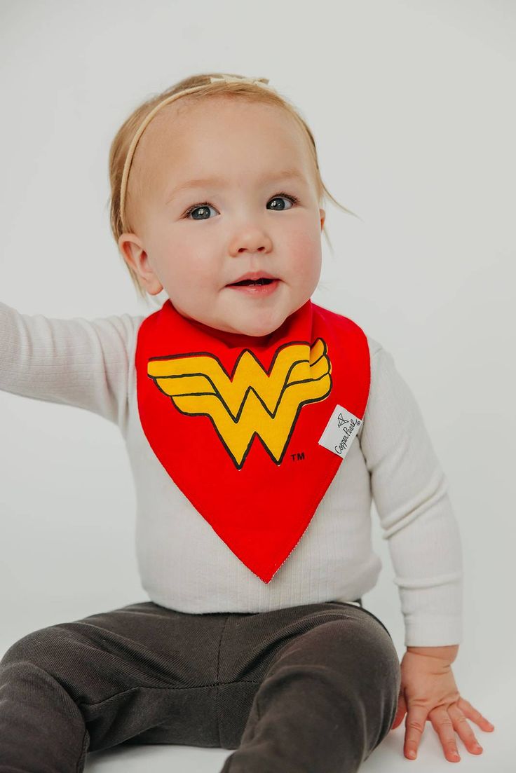 Wonder Woman™ Bandana Bib Set (2-pack)