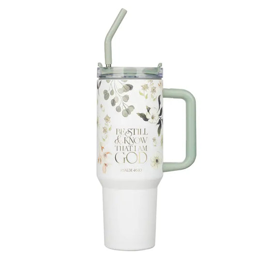 BE STILL TEAL MEADOW 40OZ TUMBLER