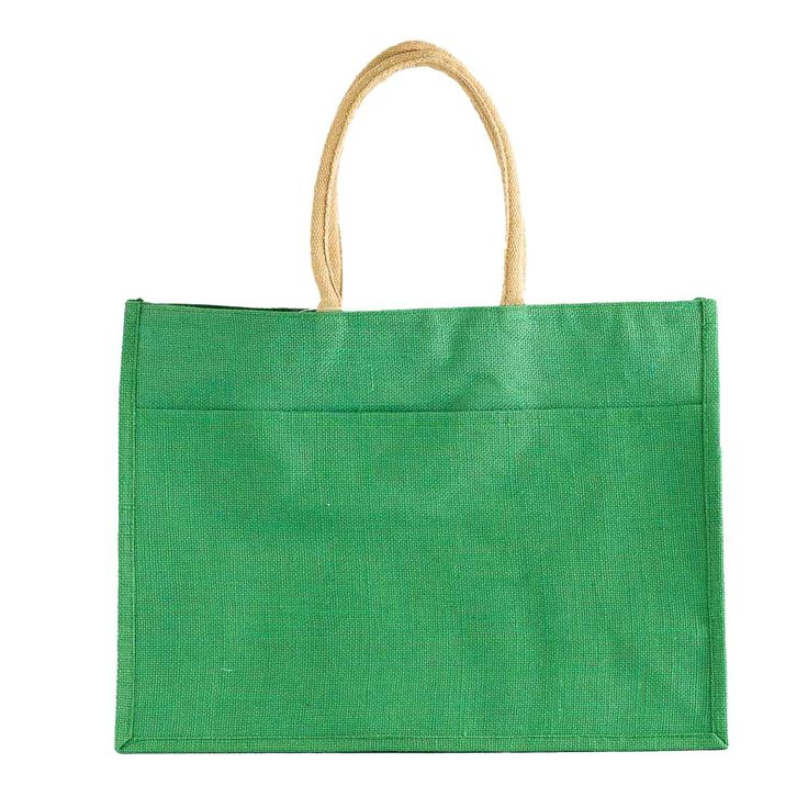 JUTE POCKET TOTE