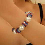 INDEPENDENCE DAY BRACELET - FLAG