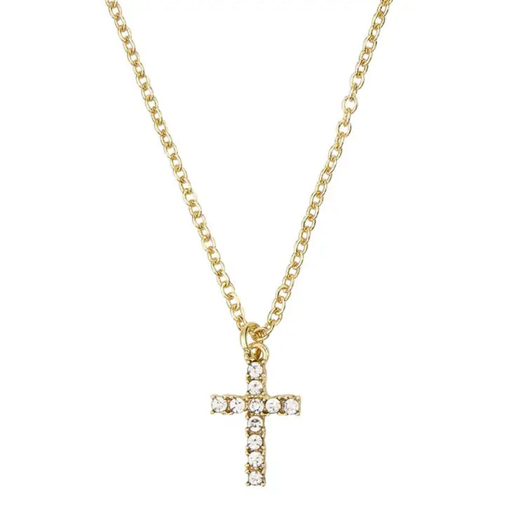 DIAMOND CROSS NECKLACE
