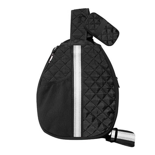 Jillian Pickle Ball Bag Sling Black-Closeout Deal!