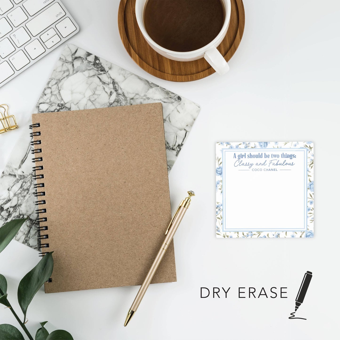 Chinoiserie Chic, Classy & Fabulous, Dry Erase Glass Tile