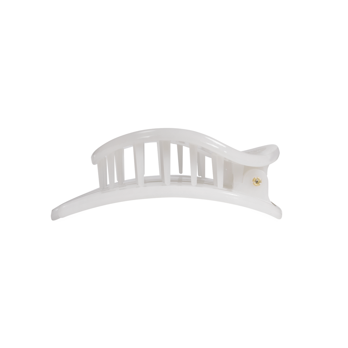 Coconut White | Medium | Flat Circle Hair Clip