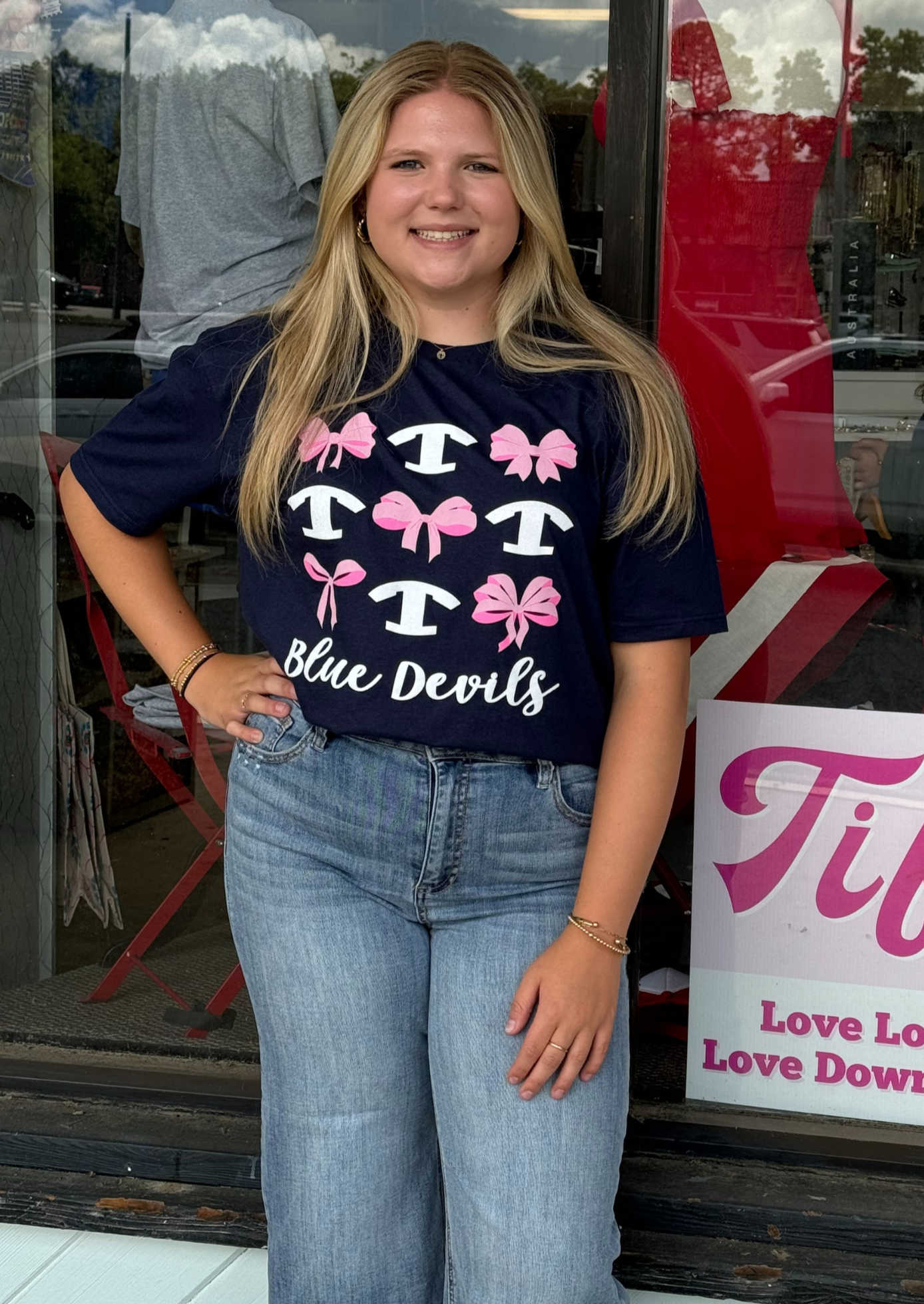 TIFT CO LOGOS & BOWS - NAVY