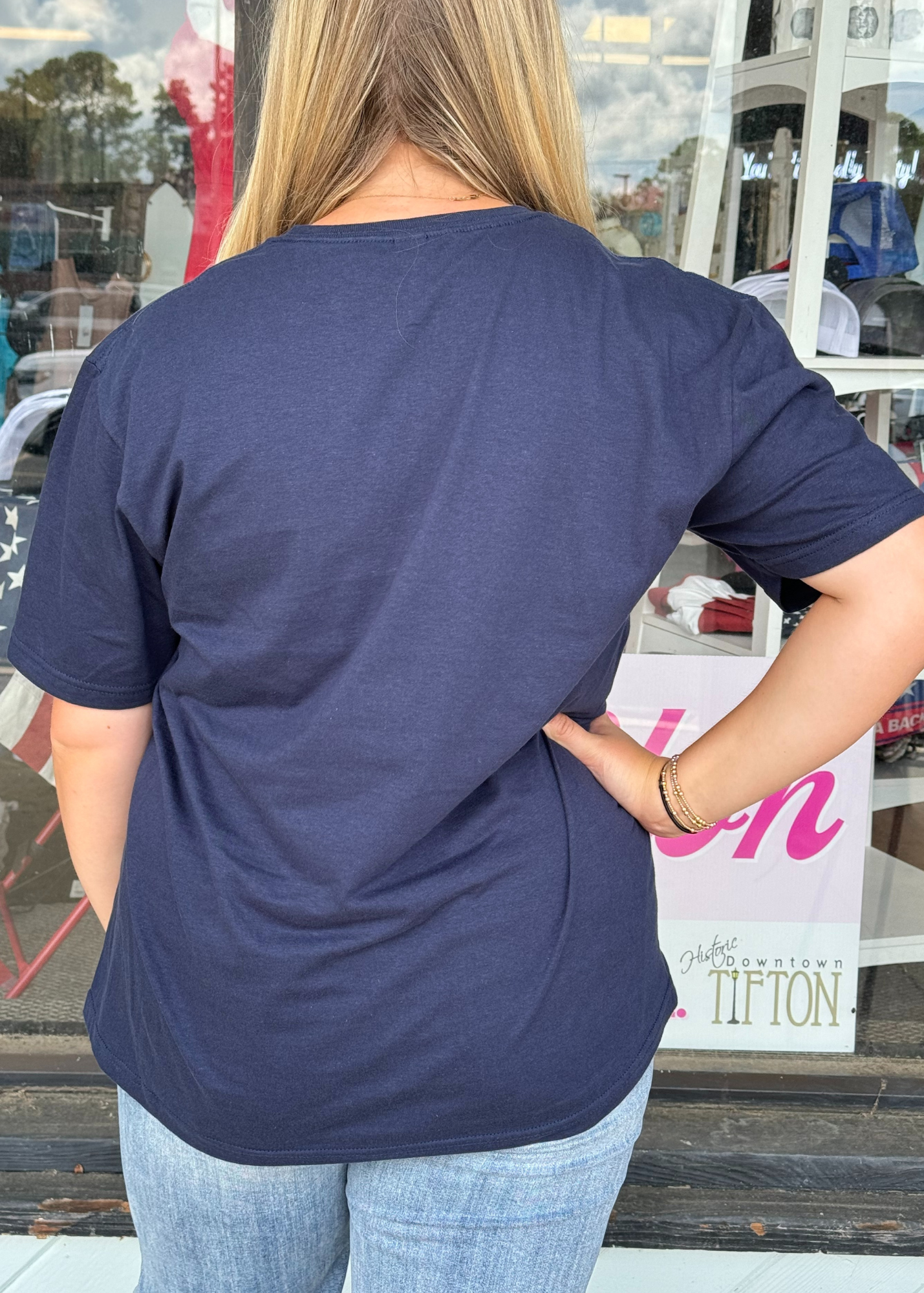 TIFT CO LOGOS & BOWS - NAVY