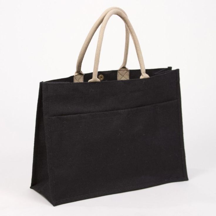 JUTE POCKET TOTE