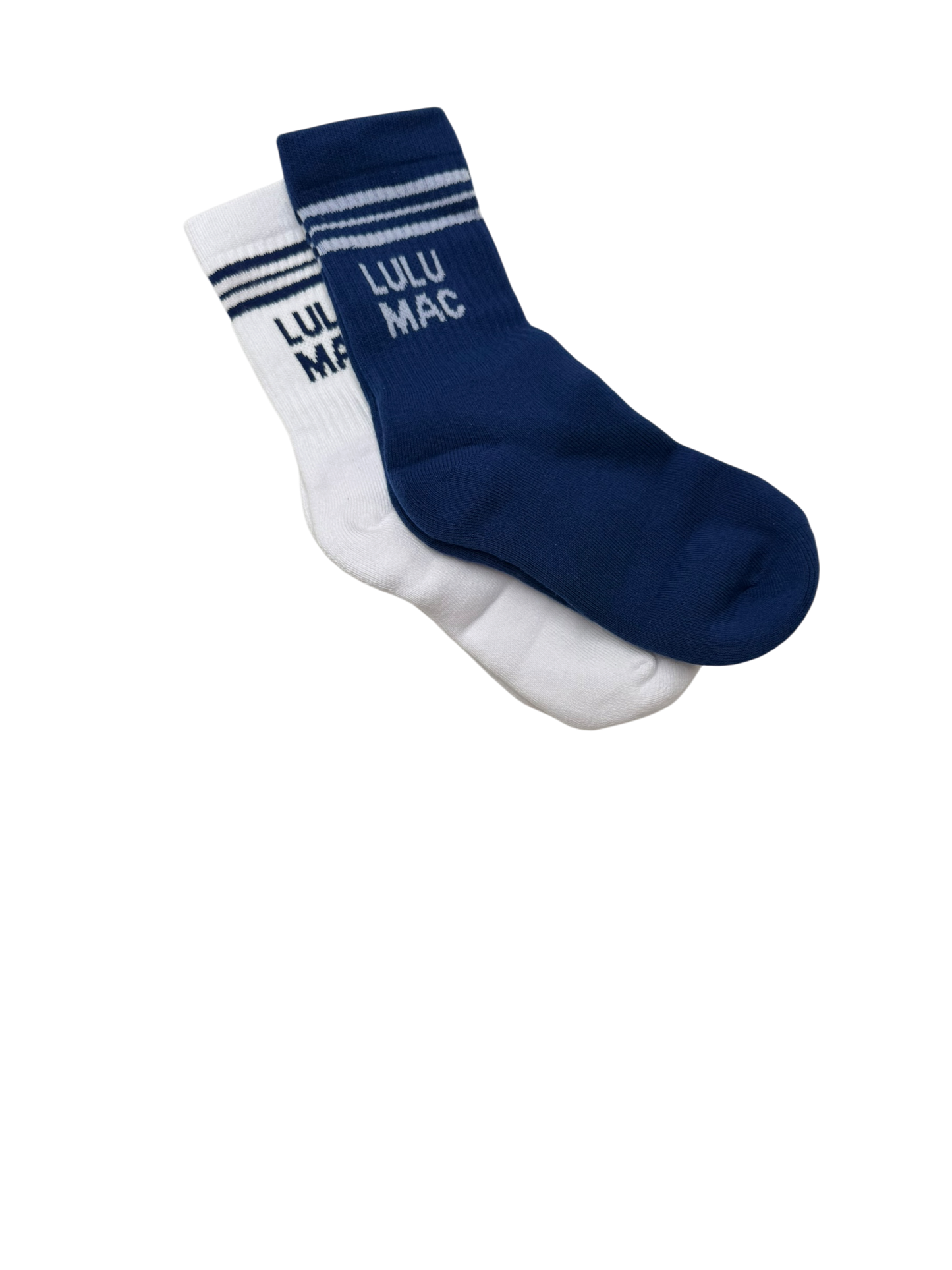 LM-SO-1000 Lulu Mac Socks 2 Pair Box- NAVY/NAVY